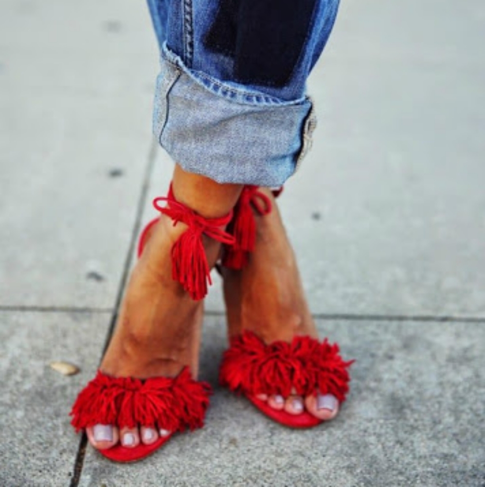 Authentic Aquazurra Wild Things Sandals